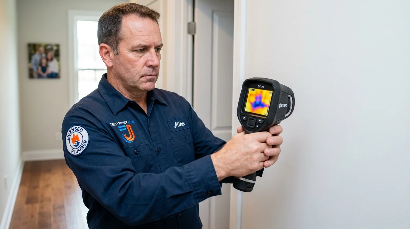 Thermal imaging leak detection by Johns Plumbing LLC in Havana